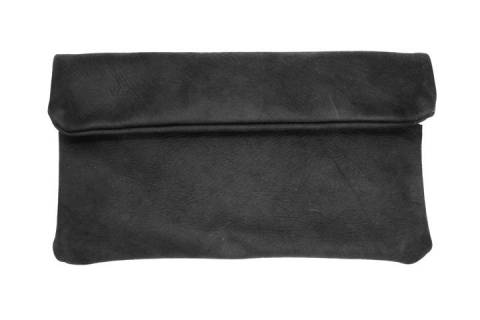 Clutch Ledertaschen - Picture: Nubuk schwarz